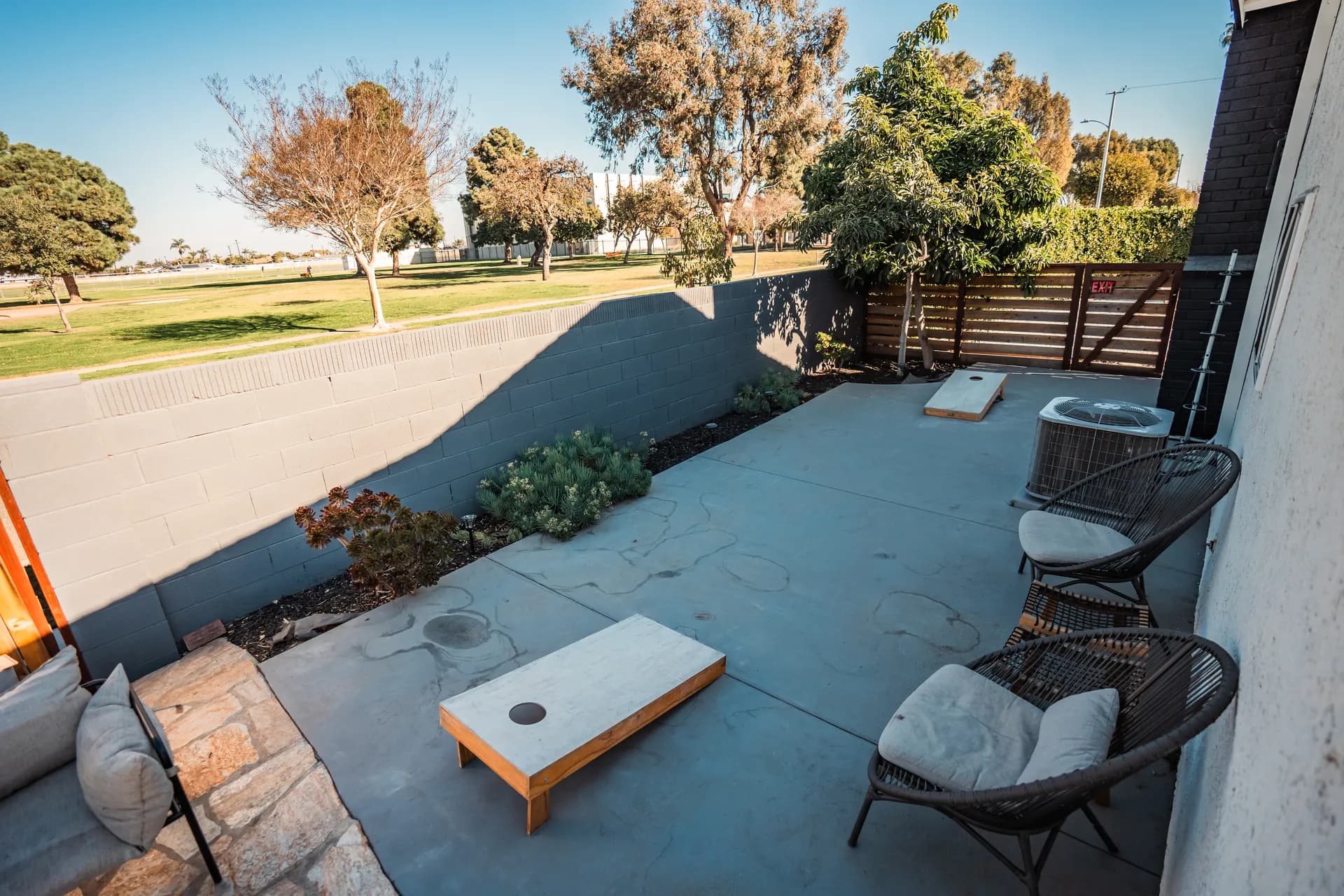 Outdoor relaxation area